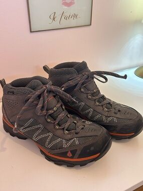Vasque Gray and Orange Hiking Boots